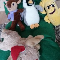 Коледни симпатични плюшени играчки - еленче, пингвинче, маймунка, и банан от Лидл, снимка 18 - Плюшени играчки - 30896832