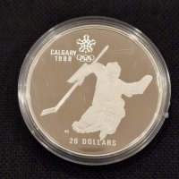 20 сребърни долара Канада 1986 UNC проба 925 , снимка 2 - Нумизматика и бонистика - 43791583
