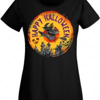 Дамска тениска Halloween 08,Halloween,Хелоуин,Празник,Забавление,Изненада,Обичаи,, снимка 2 - Тениски - 38146600