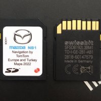 Mazda NB1 TomTom Sd Card 2022год.Оригинална Сд Карта Мазда 2,3,5,6,CX-3,CX-5,MX-5, снимка 1 - Аксесоари и консумативи - 27804175