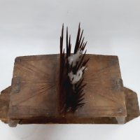 Старо дървено битово чепкало, дарак(6.1), снимка 7 - Антикварни и старинни предмети - 43571892