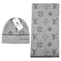 🤩Louis Vuitton стилен унисекс комплект шапка и шал🤩, снимка 9 - Шапки - 43379444