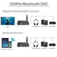 Цифров към аналогов аудио конвертор 192Khz Bluetooth DAC + Гаранция, снимка 3 - Ресийвъри, усилватели, смесителни пултове - 44127206