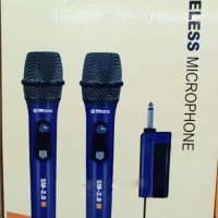 Комплект Безжични микрофони, UHF система с двоен ръчен динамичен микрофон, снимка 2 - Микрофони - 42988752