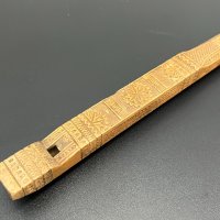 Ръчно резбована дървена флейта. №4908, снимка 3 - Антикварни и старинни предмети - 43791129