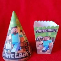 Парти шапки Minecraft, снимка 2 - Други - 33360194