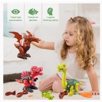 Kомплект от 3 играчки за разглобяване на динозаври , снимка 4 - Образователни игри - 43865779