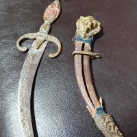 антика -стар  арабски ханджар, снимка 4 - Антикварни и старинни предмети - 43730346