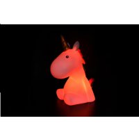 LED Нощна Лампа Еднорог 17см, снимка 7 - Лед осветление - 43610198