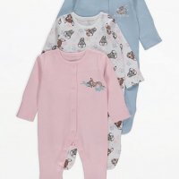 Бебешки ромпъри цели пижами, снимка 4 - Бебешки гащеризони - 30535876