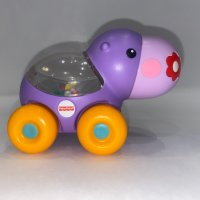 Fisher Price - Тракаща играчка за бутане Хипопотам , снимка 2 - Дрънкалки и чесалки - 39758760