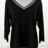 Черна дамска блуза с дълъг ръкав марка Violana , снимка 3 - Блузи с дълъг ръкав и пуловери - 32875747