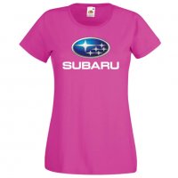 Дамска тениска Subaru, снимка 1 - Тениски - 32852410