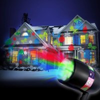 Коледен прожектор за къща с 12 празнични изображения, снимка 5 - Други - 43180142