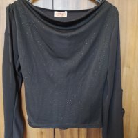 Дамска черна блуза 15лв, снимка 6 - Блузи с дълъг ръкав и пуловери - 40651917