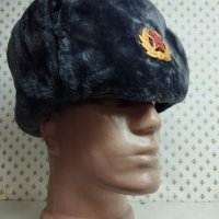 Мъжка сива руска шапка-46, снимка 2 - Шапки - 34555302