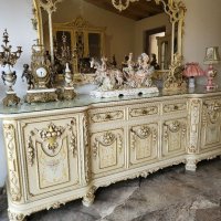 Италианска барокова трапезария 0125, снимка 9 - Маси - 40691895