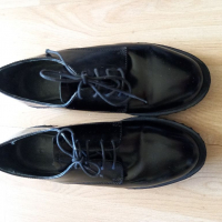Черни дамски,естествена кожа, италиански обувки, снимка 6 - Дамски ежедневни обувки - 36387928