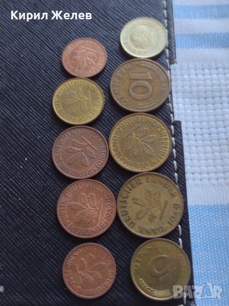 Лот монети от цял свят 10 броя ПФЕНИНГИ BUNDES REPUBLIC DEUTSCHLAND за КОЛЕКЦИОНЕРИ 25255, снимка 1