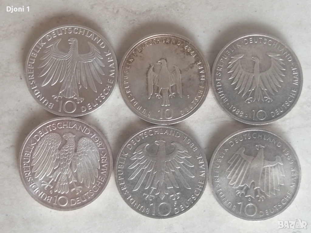 Юбилейни сребърни марки , снимка 1