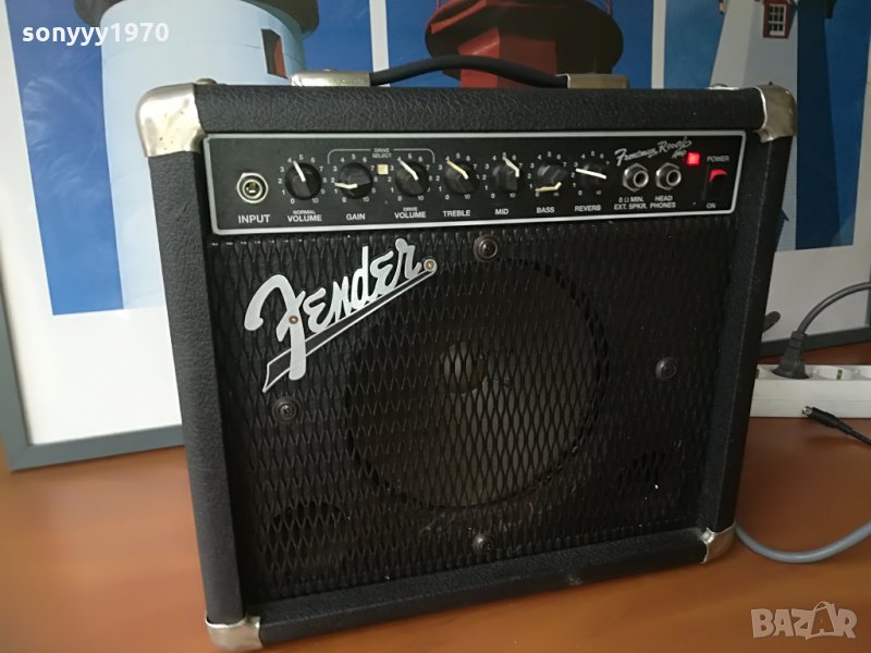 fender frontman reverb amplifier-внос germany-34х30х18см, снимка 1