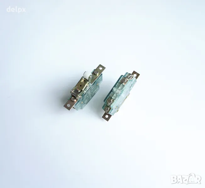 Ключ шау-бау с ролка незадържащ НО зелен 250V 16A, снимка 1