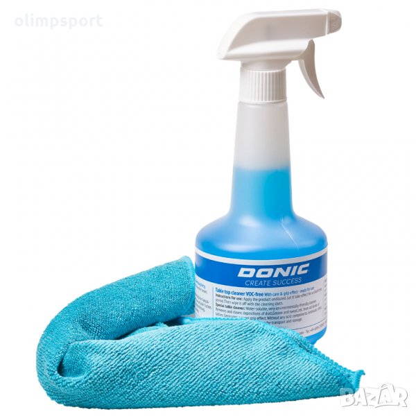 препарат за почистване на тенис маси Donic нов с кърпа за почистване 21лв, снимка 1
