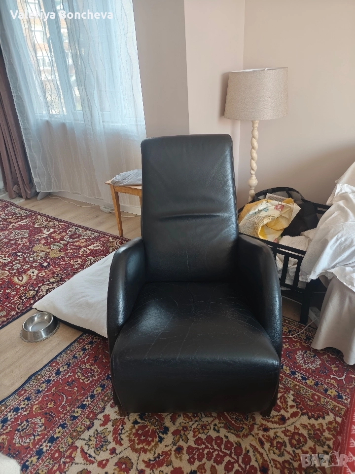 кожено кресло, снимка 1