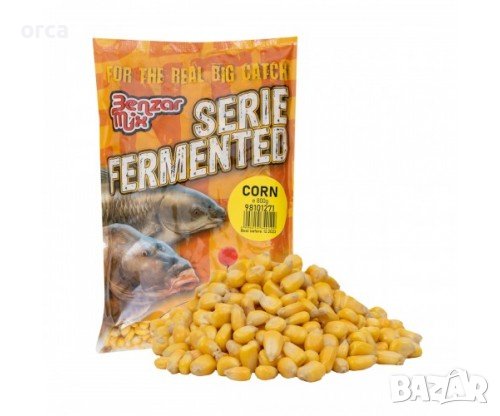 Царевица за шаран и амур - ферментирала BENZAR MIX FERMENTED CORN 800 gr., снимка 1