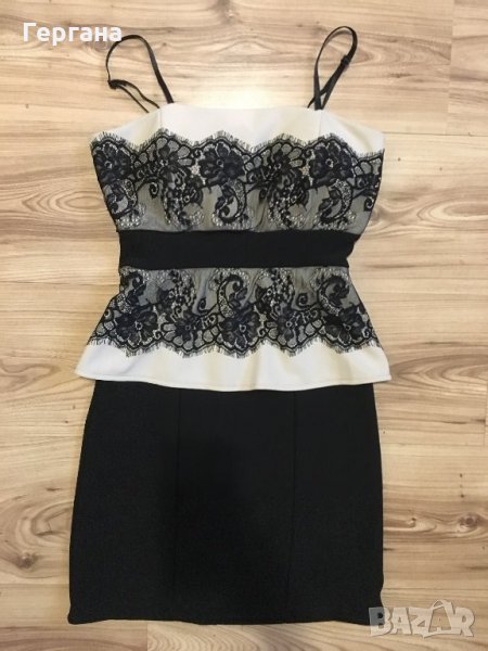 Официална рокля с дантела ХС , снимка 1