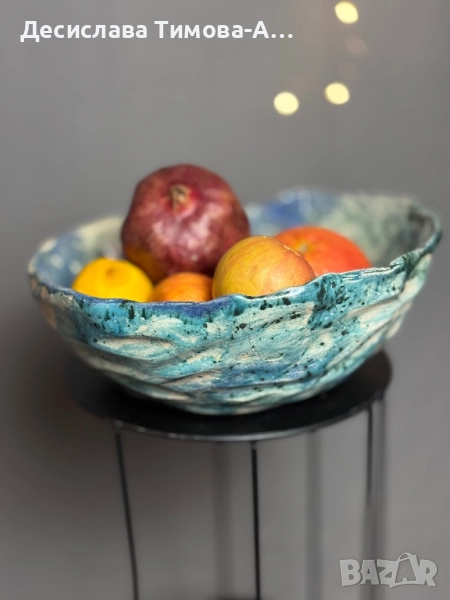 Авторска керамична купа, снимка 1