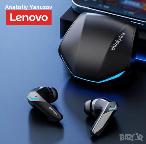 Безжични слушалки - Lenovo GM2 Pro, снимка 1