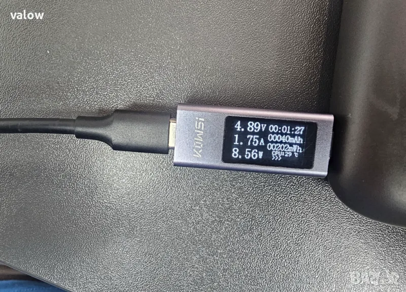 Type C USB тестер волтметър амперметър за проверка на зарядно телефон лаптоп портове, снимка 1