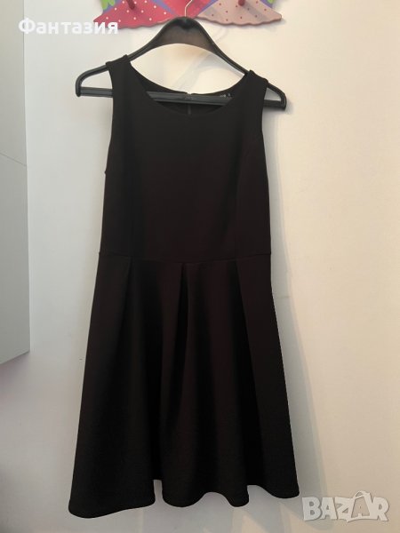 Черна дамска изчистена рокля, снимка 1