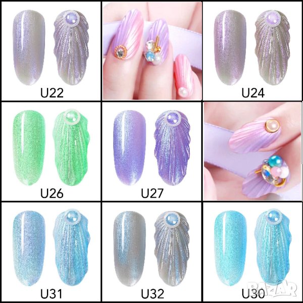  VENALISA UV LED Seashell Gel / гел лак перла ефект, снимка 1