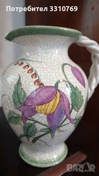 Голяма италианска порцеланова ваза/кана. , снимка 1
