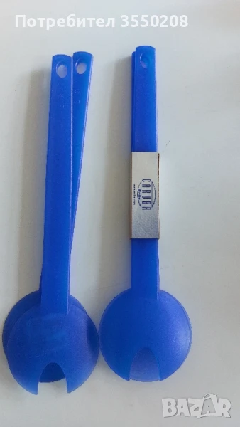 Комплект вилица и лъжица за сервиране, снимка 1