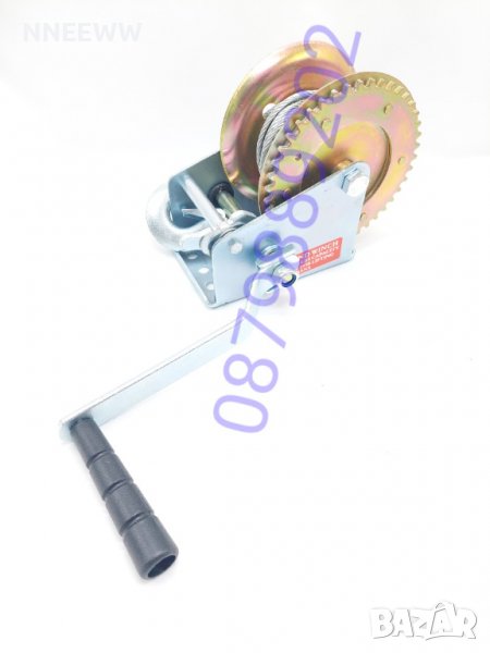 Ръчна лебедка 800LBS. Ръчна лебедка със стоманено въже., снимка 1