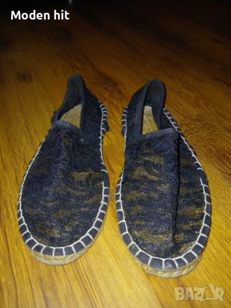 Дантелени черни еспадрили, снимка 1