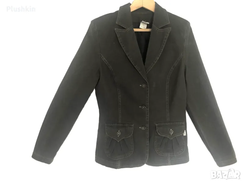 Дамско дънково сако - М ново, снимка 1