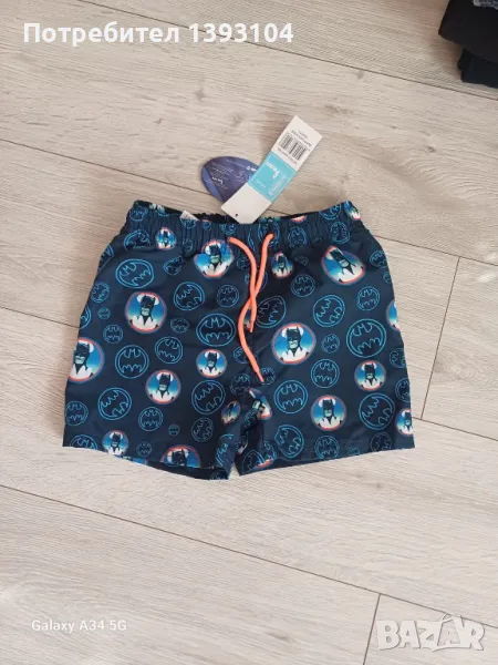 Нов бански с Батман, с етикет, за 6г., снимка 1