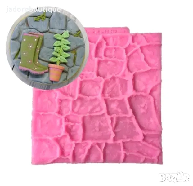 Силиконов молд Мозайка камъни, снимка 1