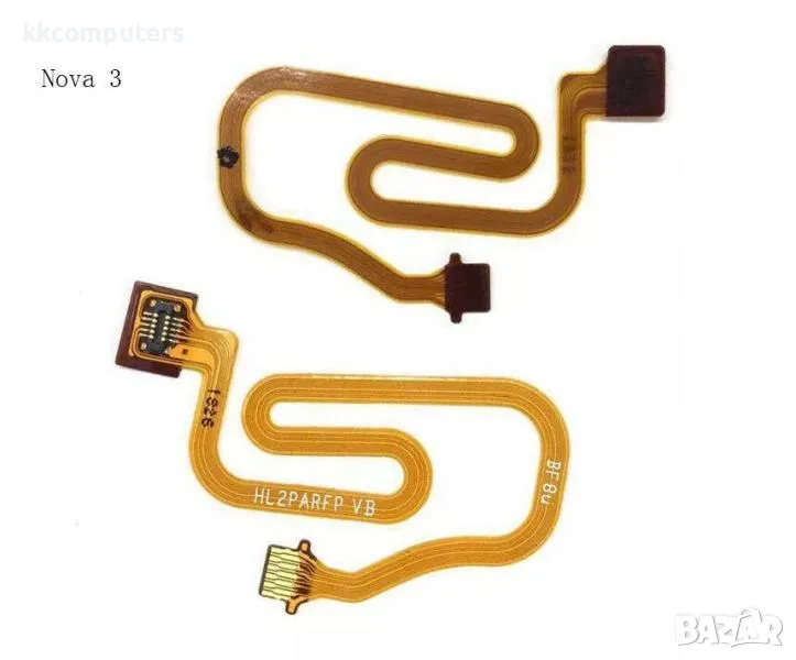 Лентов кабел сензор за Бутон меню за Huawei Nova 3 FingerPrint Баркод : 562554, снимка 1