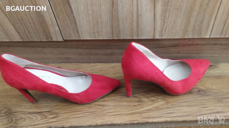 Чисто нови официални червени обувки висок ток Karen Millen EU 40, снимка 1