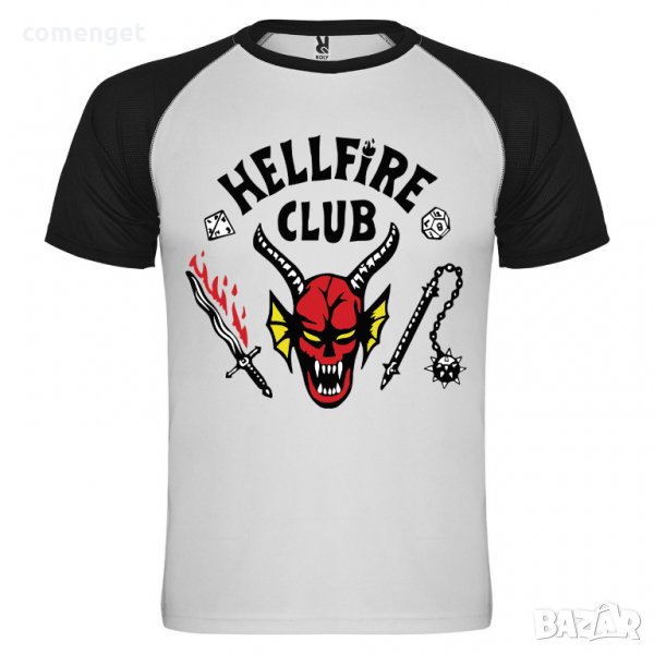 НОВО! Мъжки тениски HELLFIRE CLUB - Stranger Things! Поръчай тениска по твой модел!, снимка 1