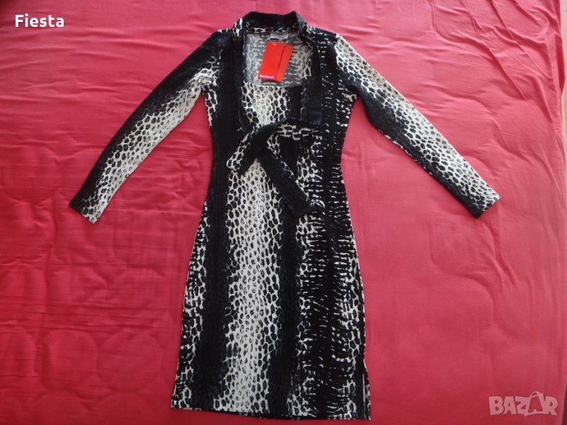 Нова плетена леопардова рокля Iltokoni, снимка 1
