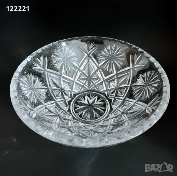 Българска фруктиера от оловен кристал, снимка 1