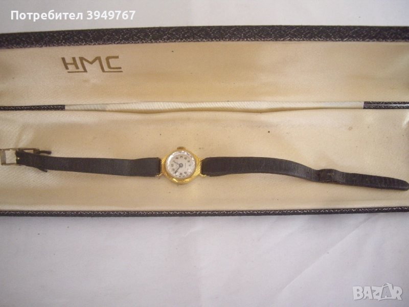 Стар позлатен дамски часовник, снимка 1