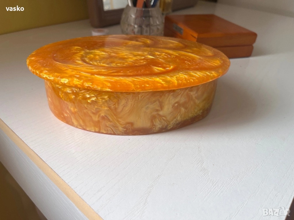 Стара бакелитен а кутия, снимка 1