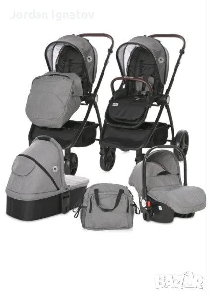 LORELLI Premium Комбинирана количка 3в1 INFINITY GLACIER GREY, снимка 1